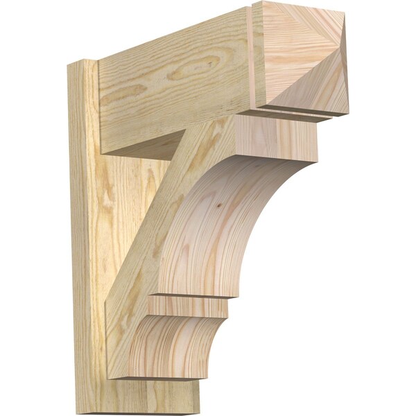 Ekena Millwork Balboa Rough Sawn Arts and Crafts Outlooker, Douglas Fir, 8"W x 22"D x 22"H OUT08X22X22BOA03RDF - main